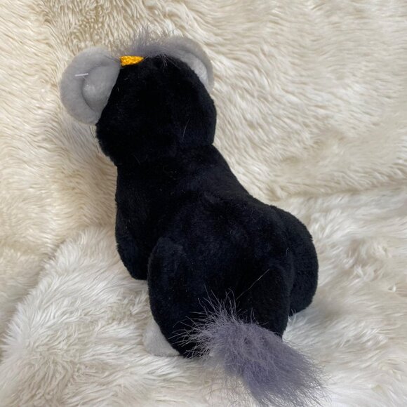Goffa Panther Plushy Cub Stuffed Toy Black Gray Big Cat Plush Stuffy Vintage - Picture 8 of 12
